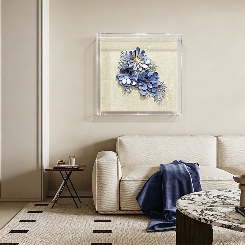 Aluminum Metal Flower Wall Art Hanging Sculpture