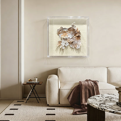 Aluminum Metal Flower Wall Art Hanging Sculpture