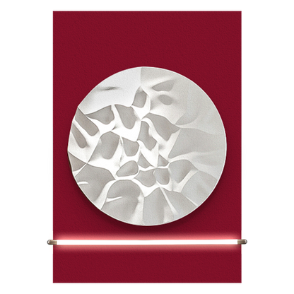 White Geode Brown Wall Sculpture