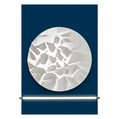 White Geode Brown Wall Sculpture