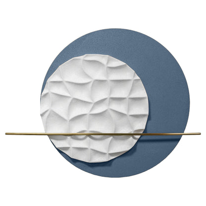 White Ripple Circle Wall Sculpture