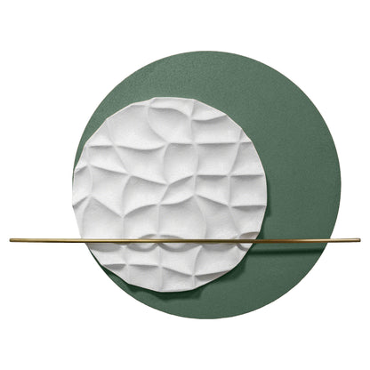 White Ripple Circle Wall Sculpture