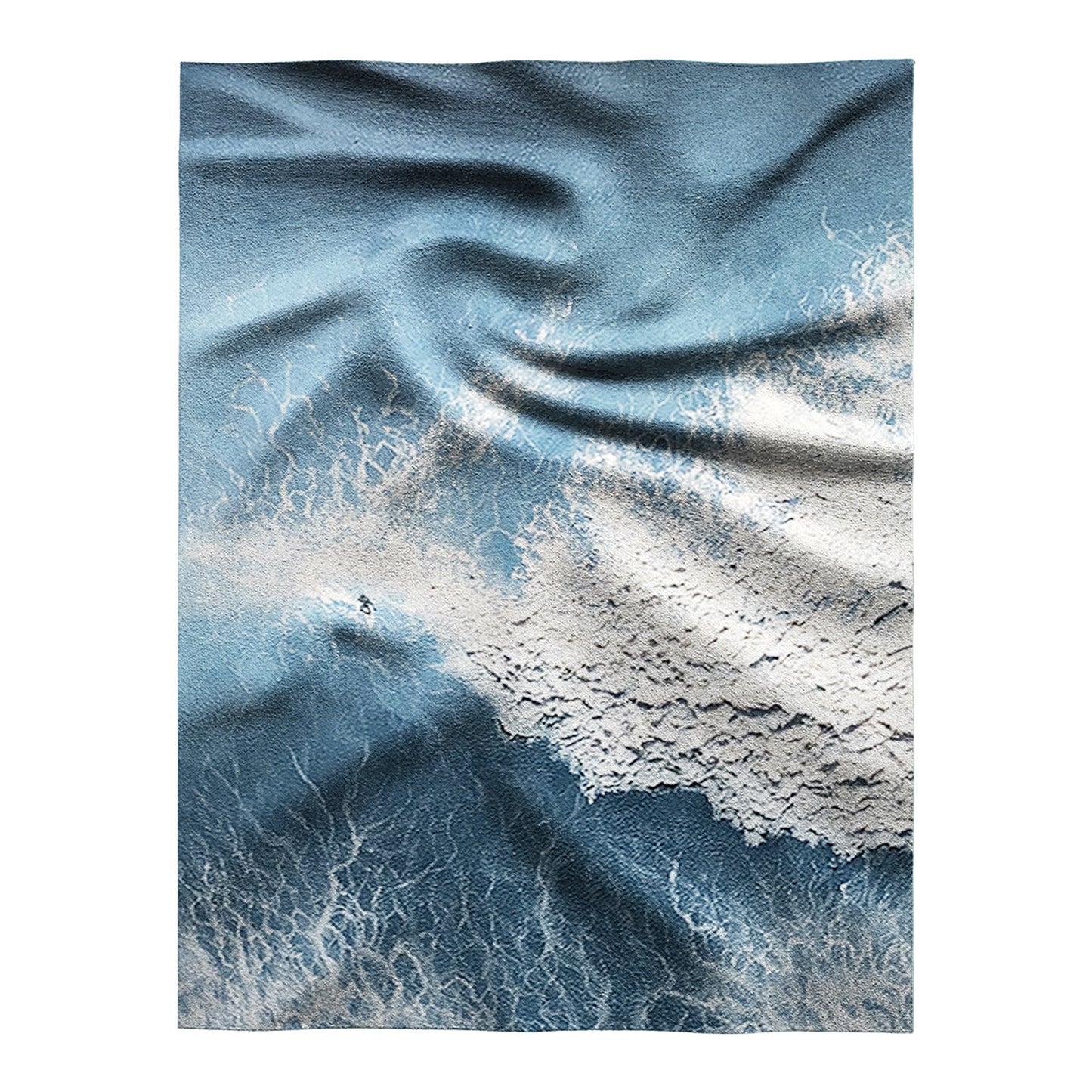 Emerald Silk Wave Textured Wall Art