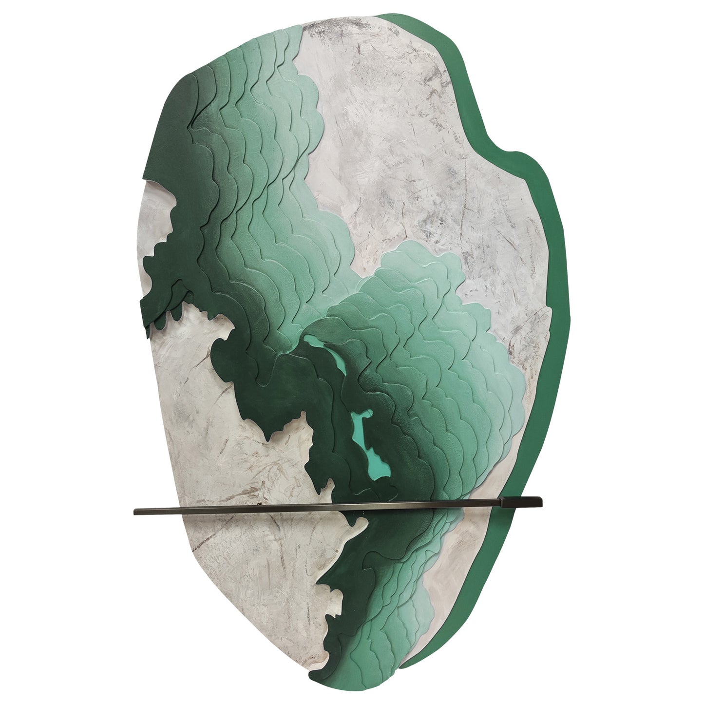 Blue Rift Stone Textured Wall Art