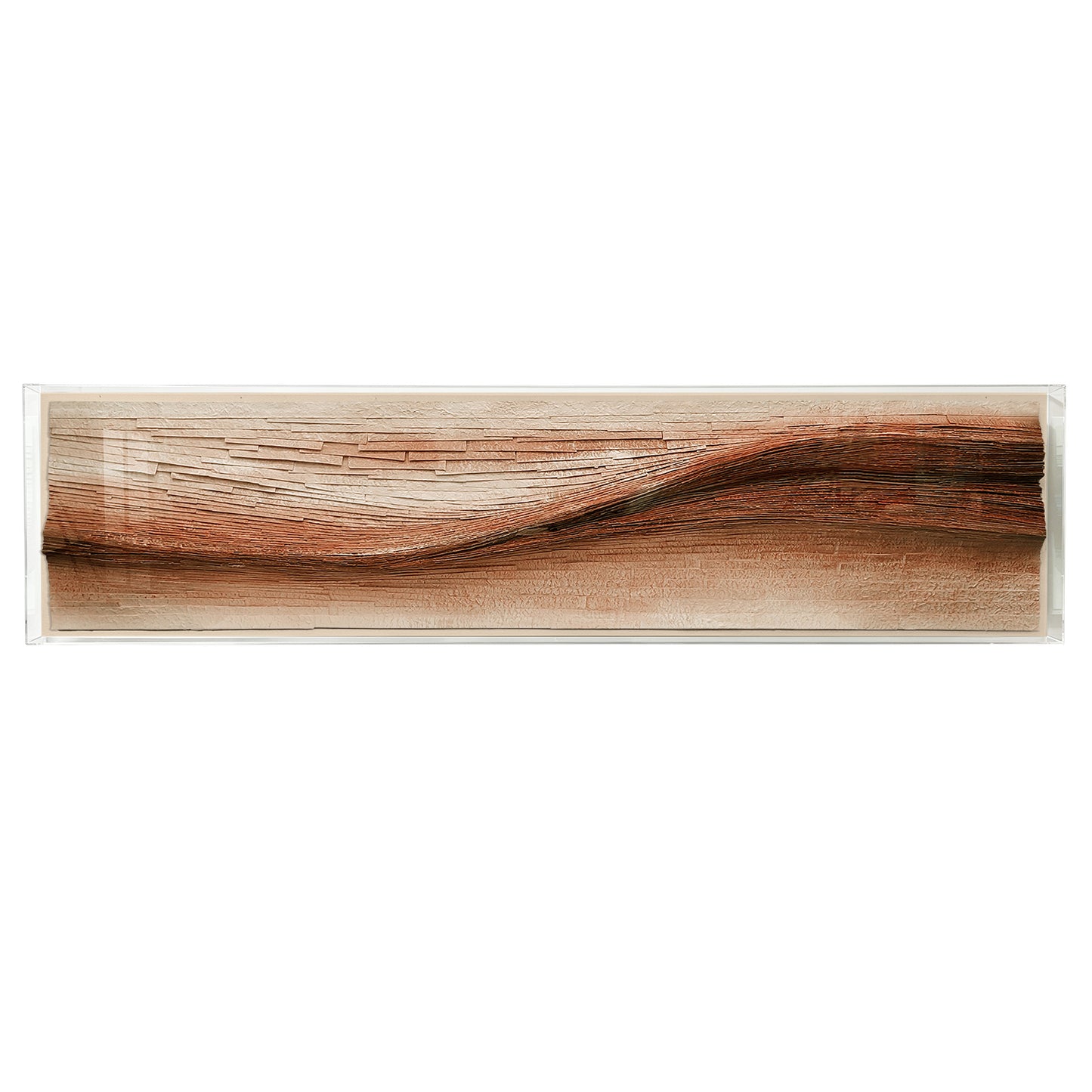 Teal Current Horizontal Textured Art