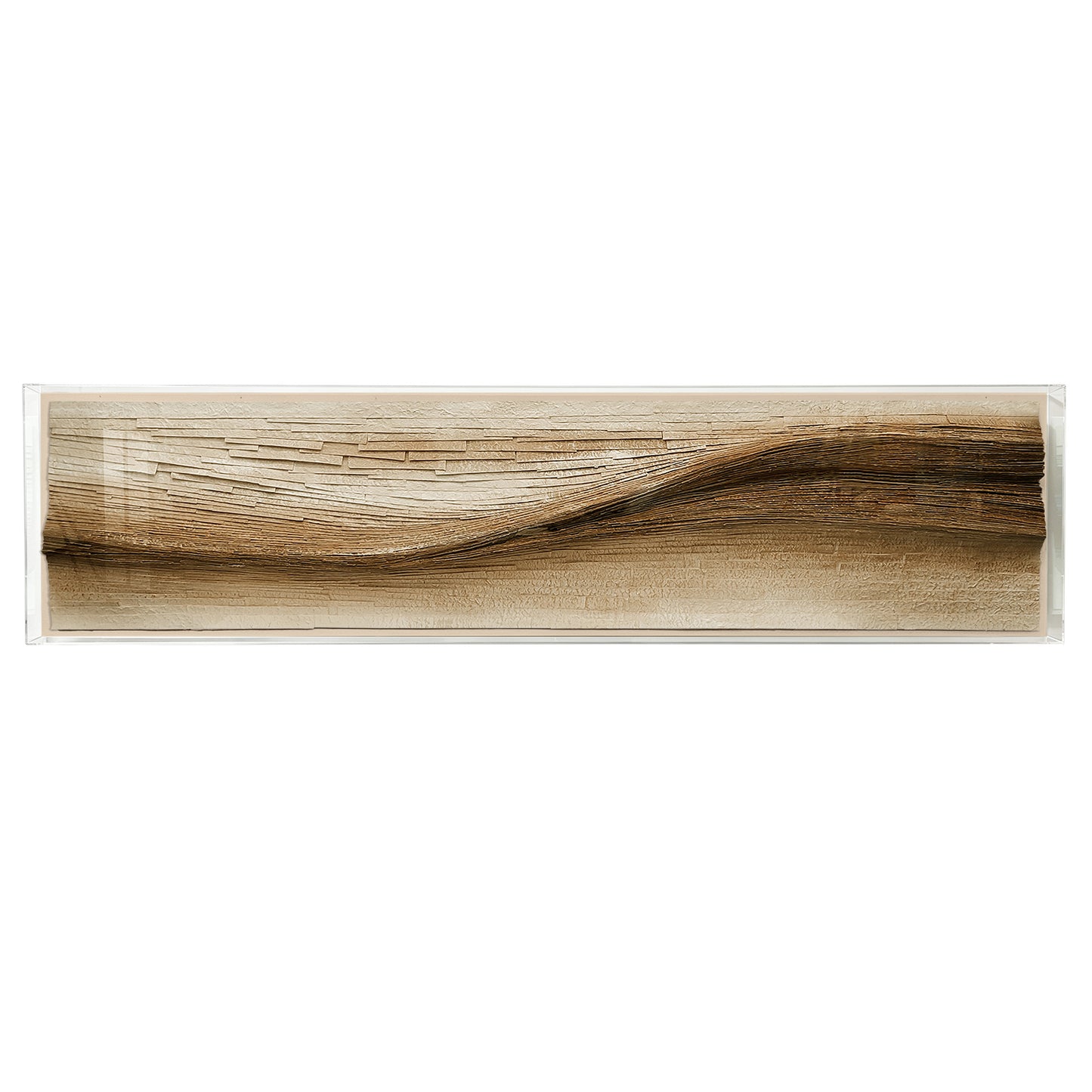 Teal Current Horizontal Textured Art