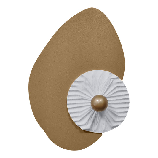 Taupe Shell Pearl Wall Sculpture