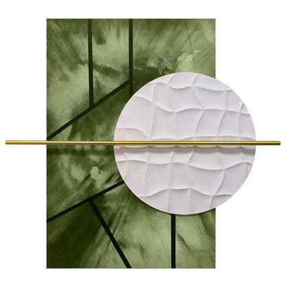 Jade Grid Circle Sandstone Wall Art