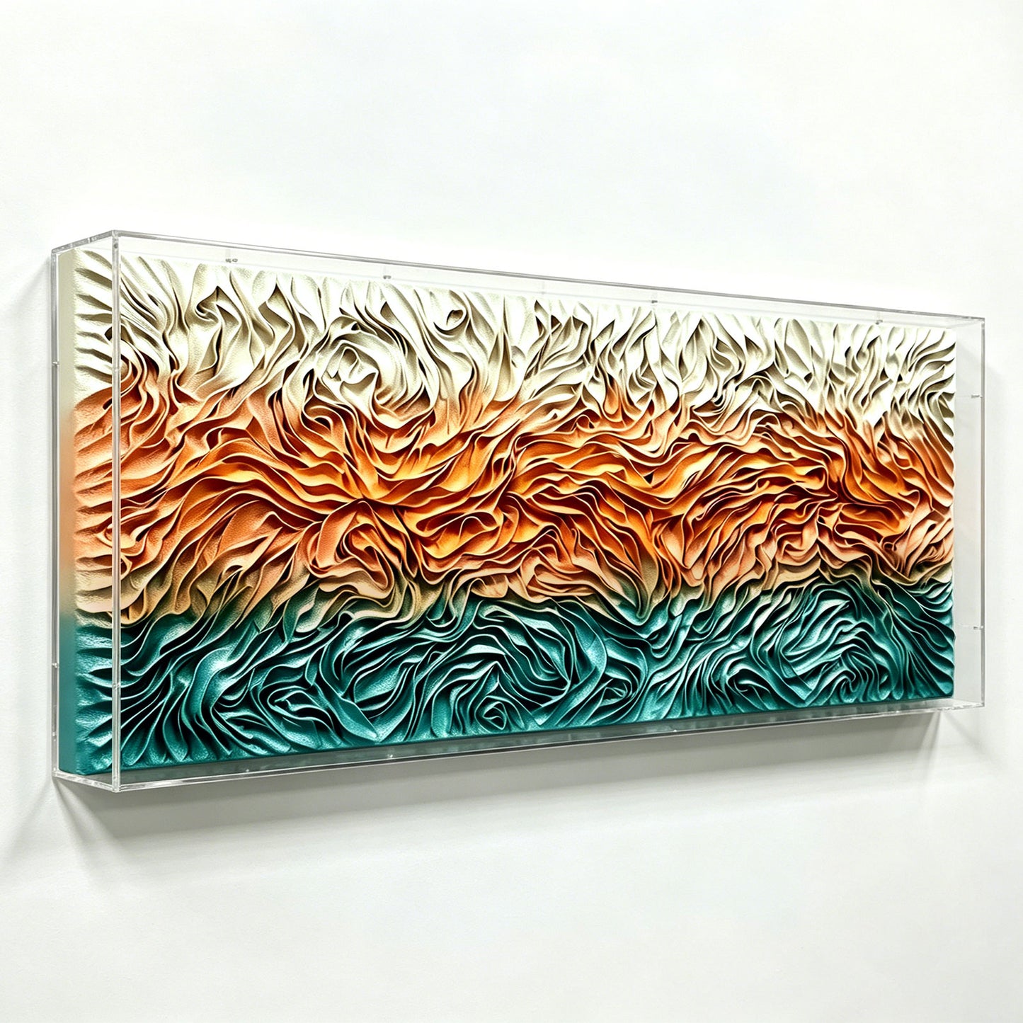 Sunset Grass Fiber Wall Installation