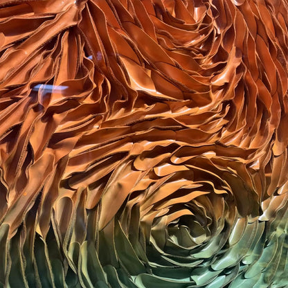 Sunset Grass Fiber Wall Installation