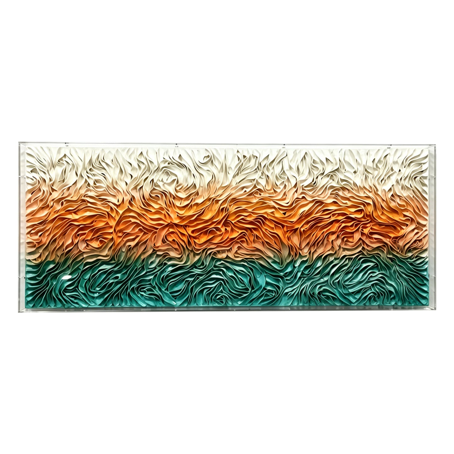 Sunset Grass Fiber Wall Installation