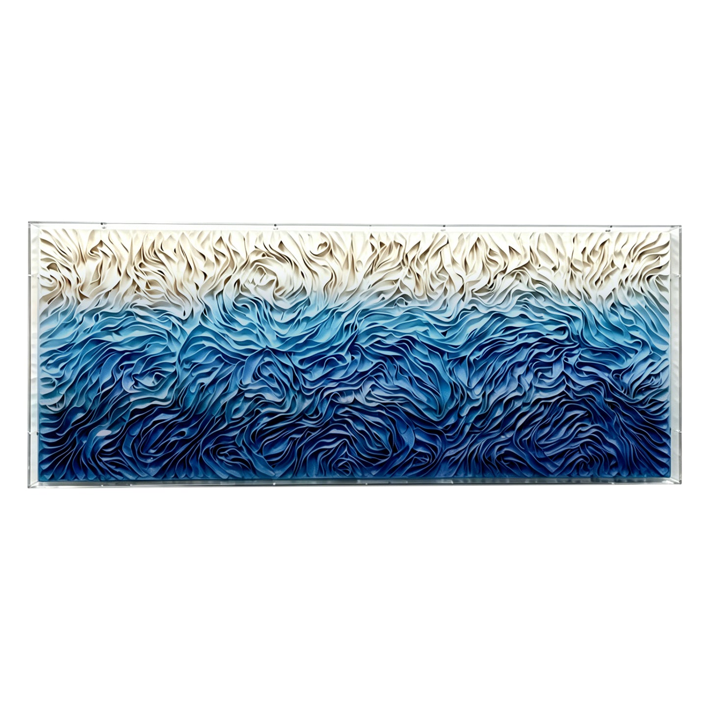 Sunset Grass Fiber Wall Installation