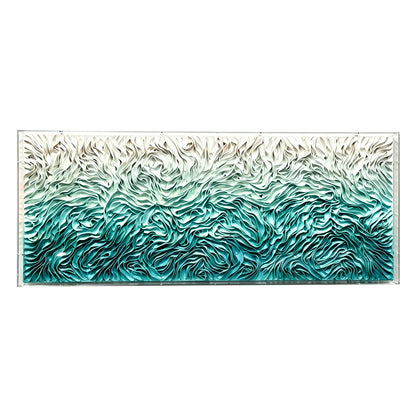 Sunset Grass Fiber Wall Installation