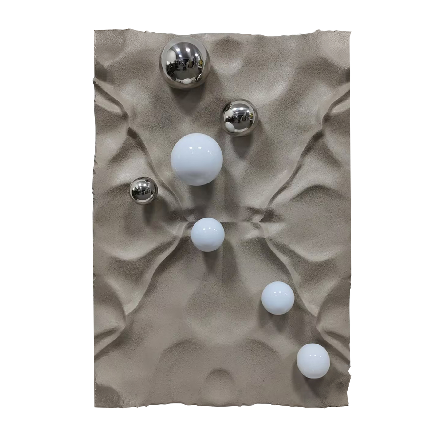 Silver Pebble Sandstone Wall Art