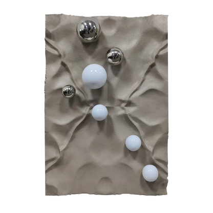 Silver Pebble Sandstone Wall Art
