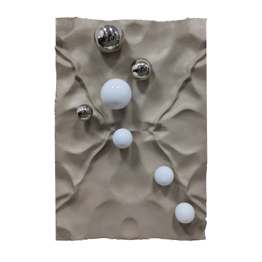 Silver Pebble Sandstone Wall Art