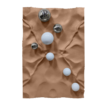 Silver Pebble Sandstone Wall Art