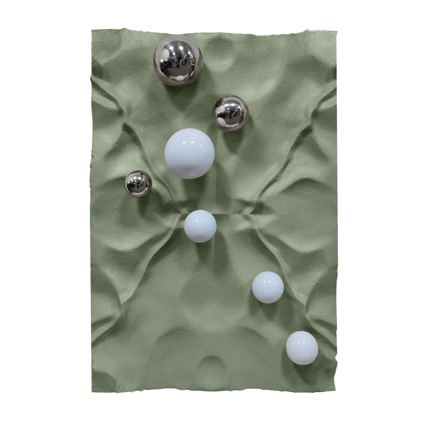 Silver Pebble Sandstone Wall Art