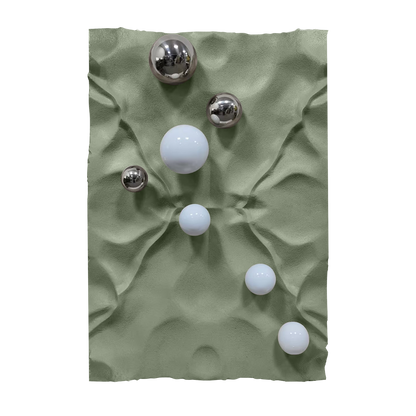 Silver Pebble Sandstone Wall Art