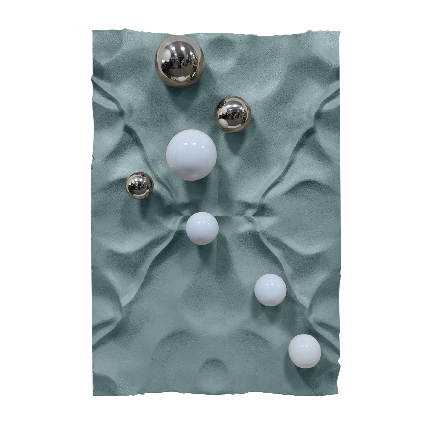 Silver Pebble Sandstone Wall Art
