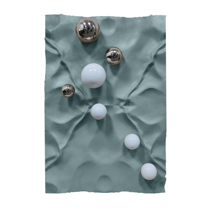 Silver Pebble Sandstone Wall Art
