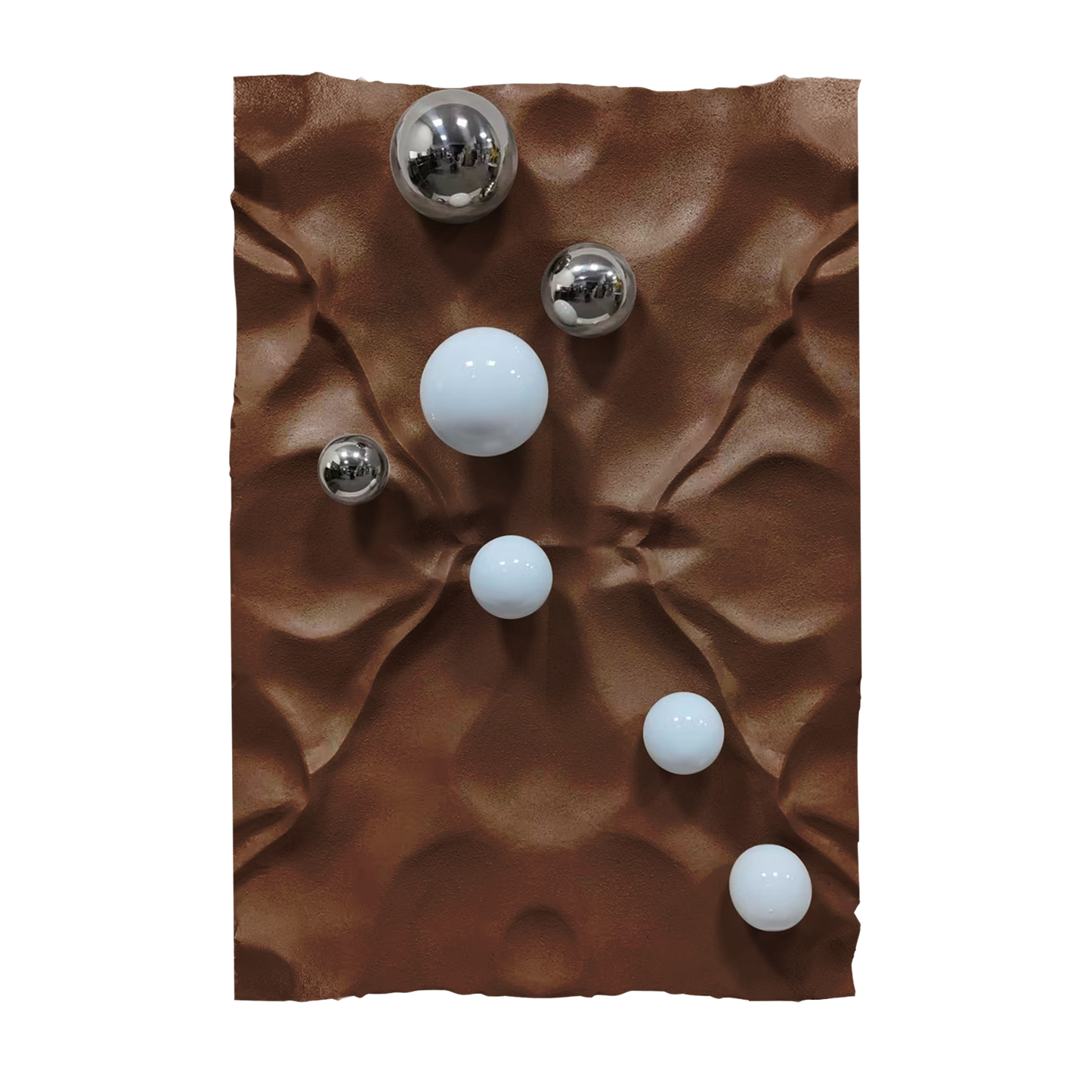 Silver Pebble Sandstone Wall Art