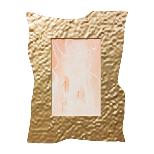 Gold Edge Organic Textured Wall Art