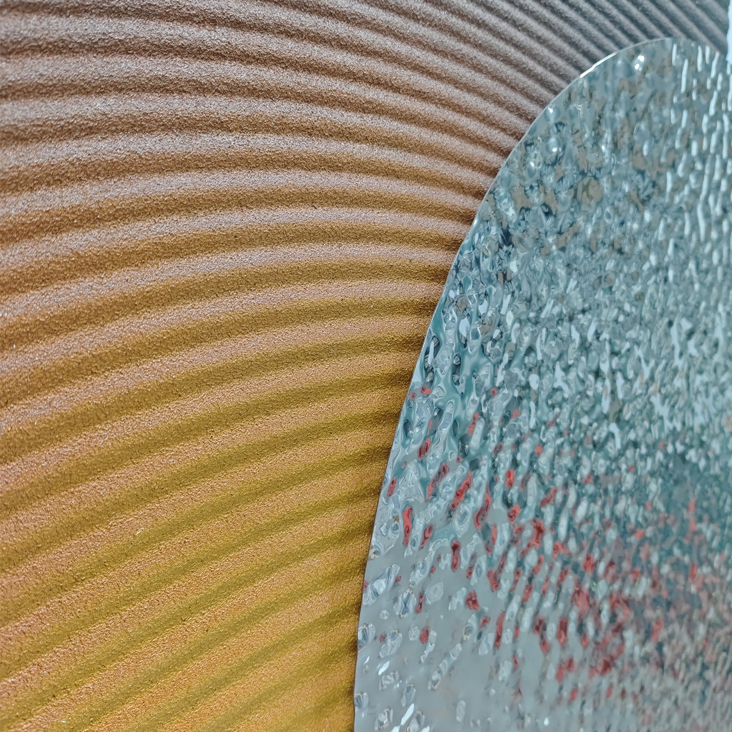 Amber Gradient Circle Wall Sculpture