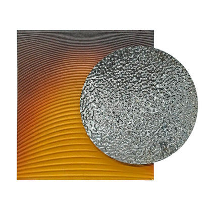 Amber Gradient Circle Wall Sculpture