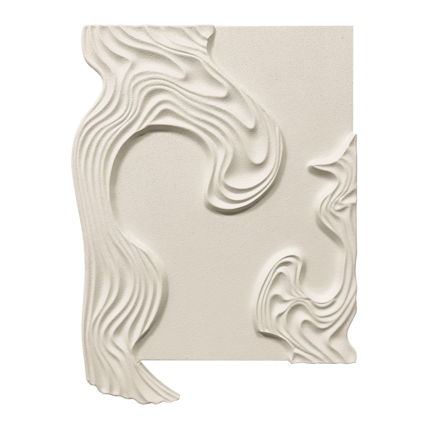 Ivory Contour Organic Wall Relief