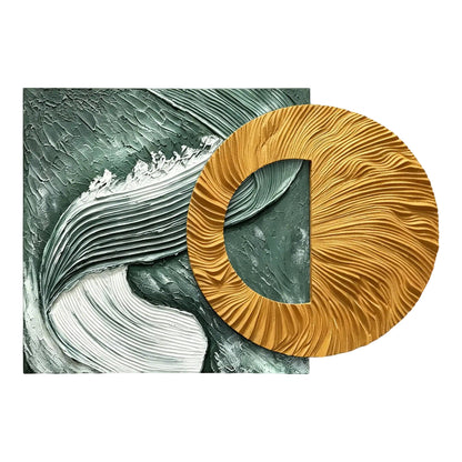 Bronze Orbit Carved Wall Sculpture