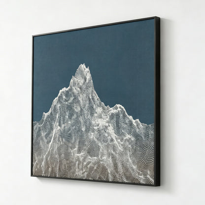 Silver Mountain Peak Wall Relief