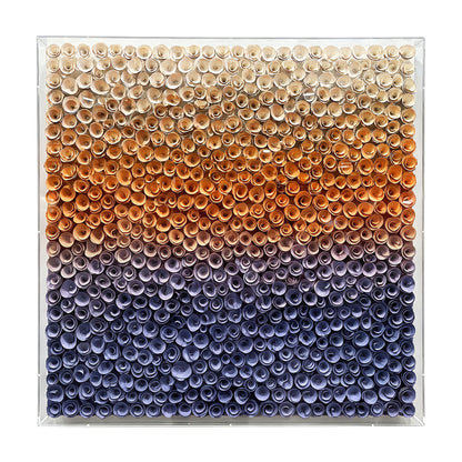 Blue Bloom Wood Flower Wall Panel