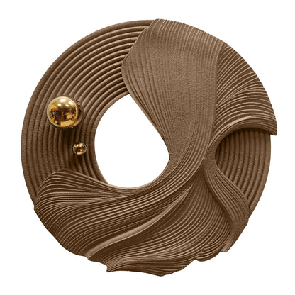 Rose Ribbon Orbit Wall Sculpture