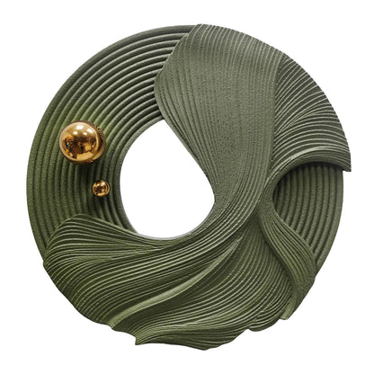 Rose Ribbon Orbit Wall Sculpture