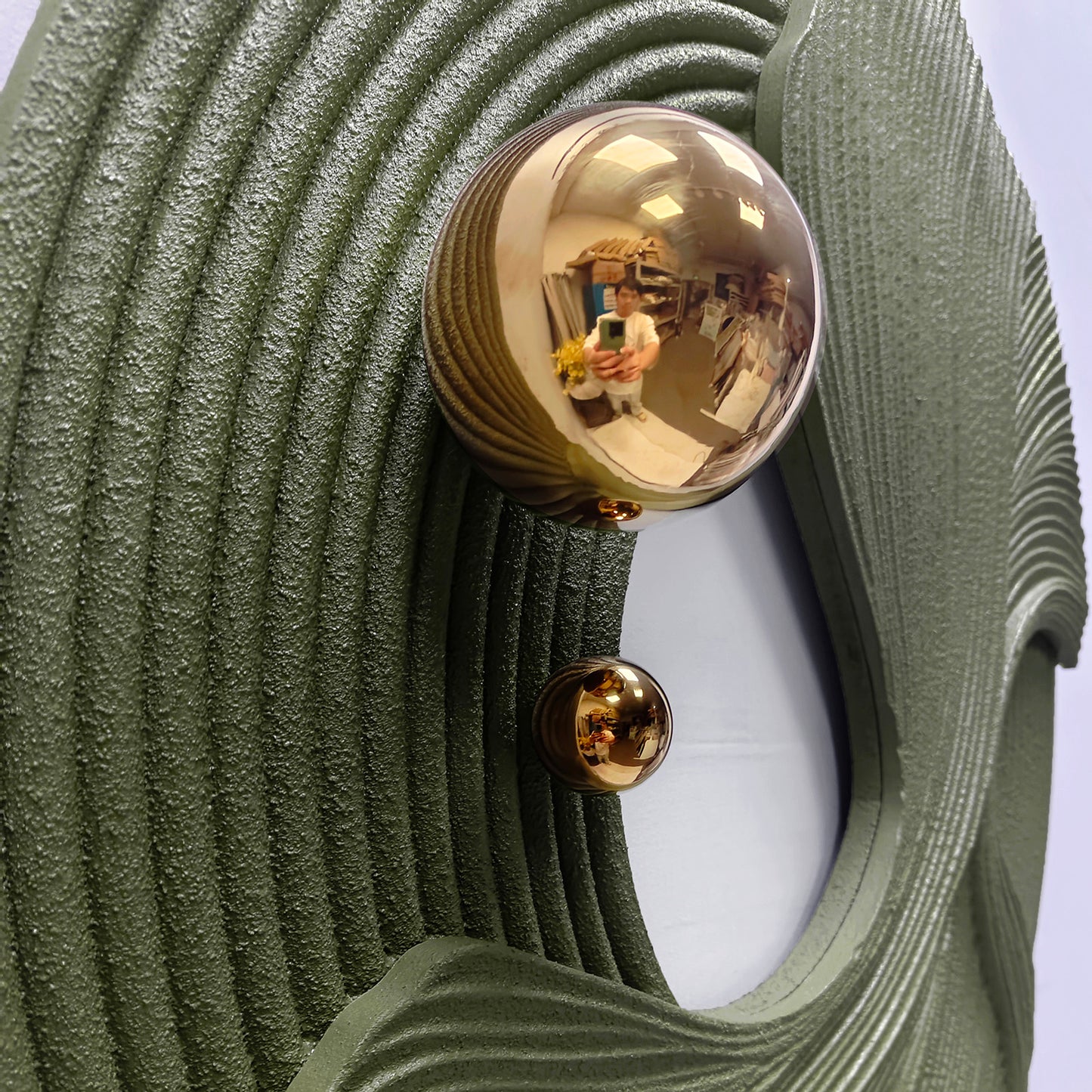 Rose Ribbon Orbit Wall Sculpture