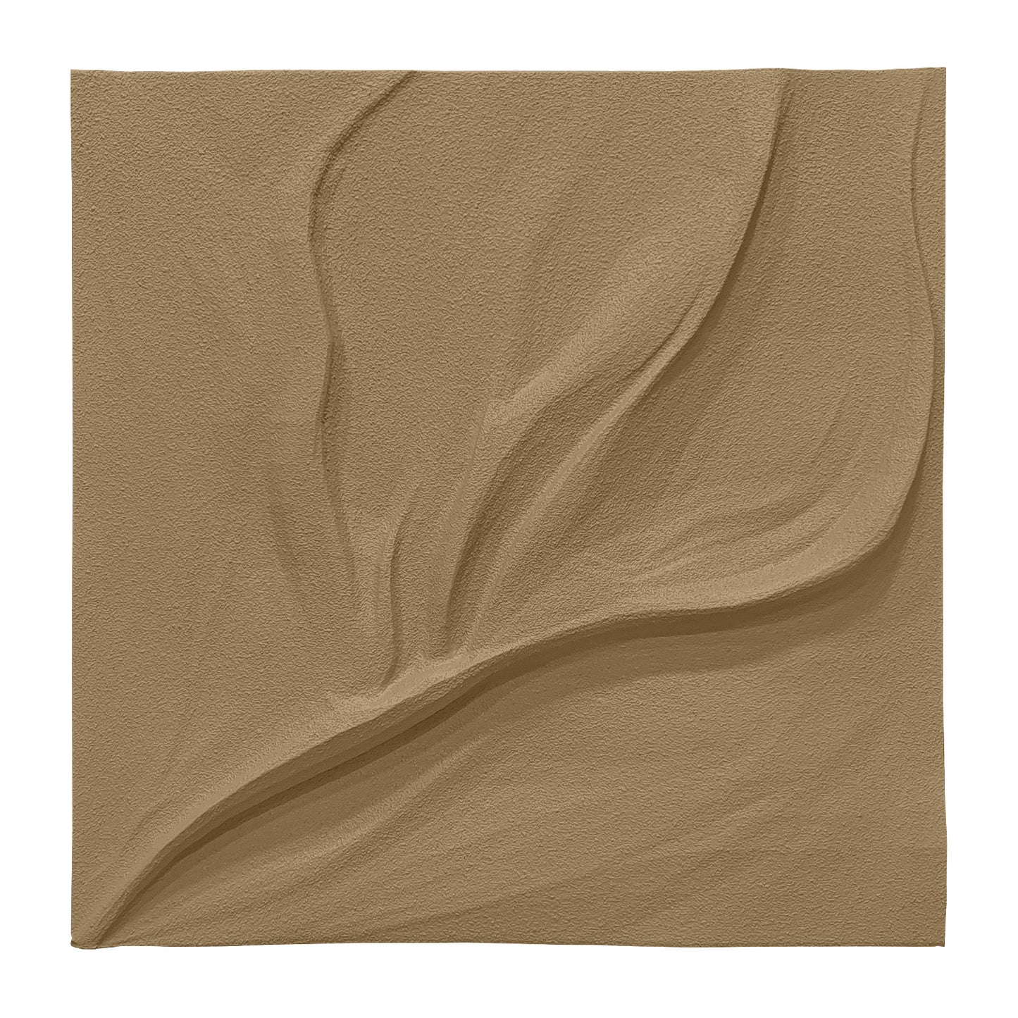 Ivory Leaf Carved Wall Relief