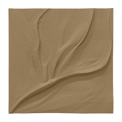 Ivory Leaf Carved Wall Relief