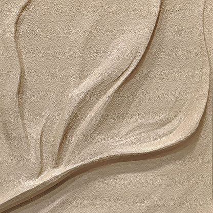 Ivory Leaf Carved Wall Relief