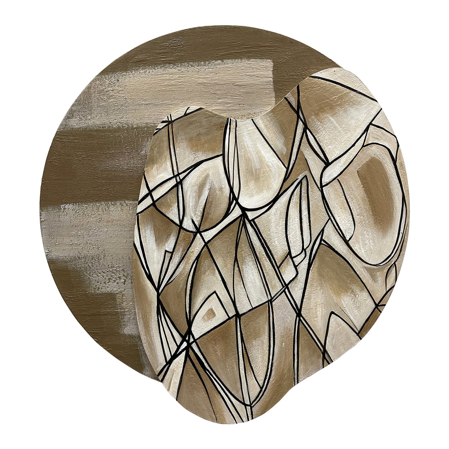 Abstract Line Organic Mirror Art