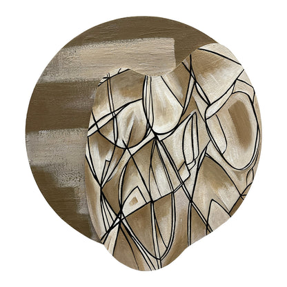 Abstract Line Organic Mirror Art