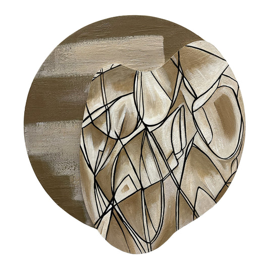 Abstract Line Organic Mirror Art