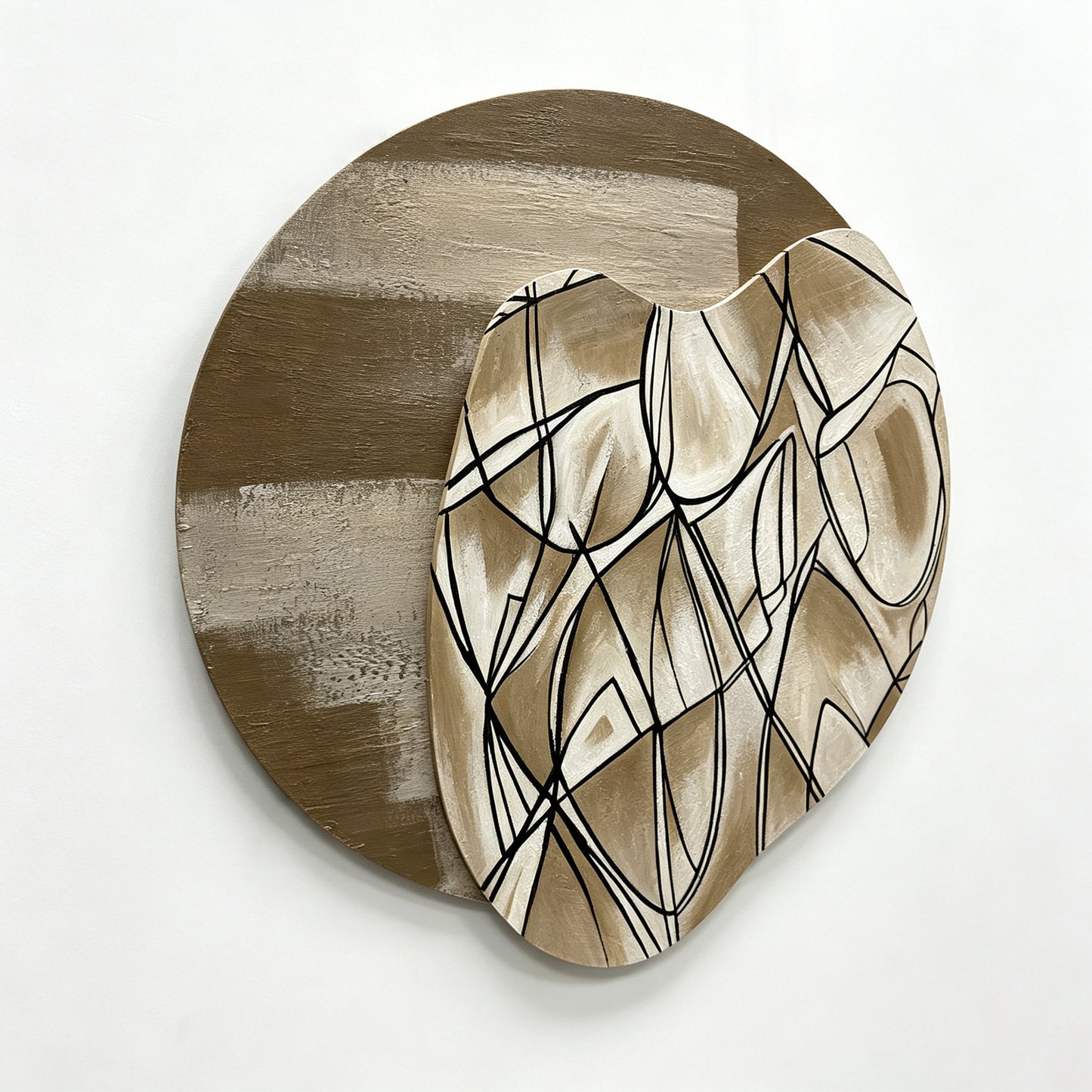Abstract Line Organic Mirror Art