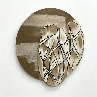 Abstract Line Organic Mirror Art