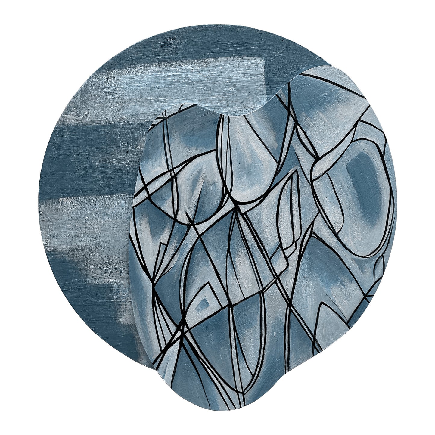 Abstract Line Organic Mirror Art