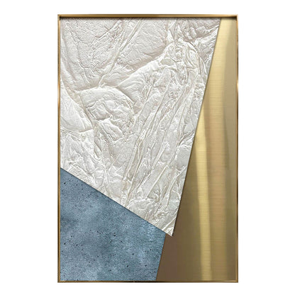 Ivory Gold Folded Texture Art