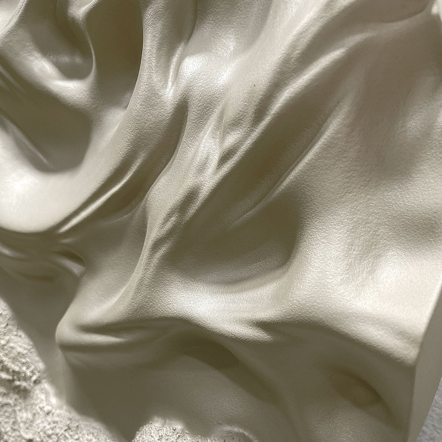 Silver Molten Circle Wall Relief