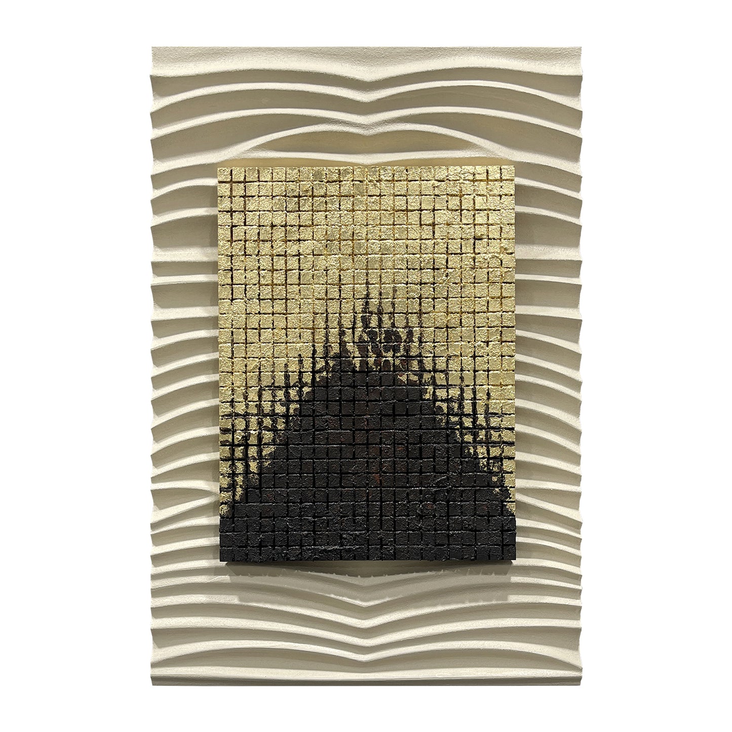Gold Core Ripple Wall Relief