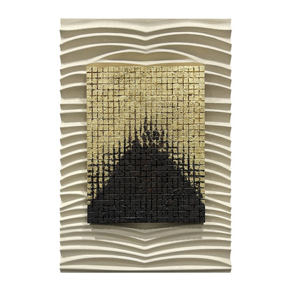Gold Core Ripple Wall Relief