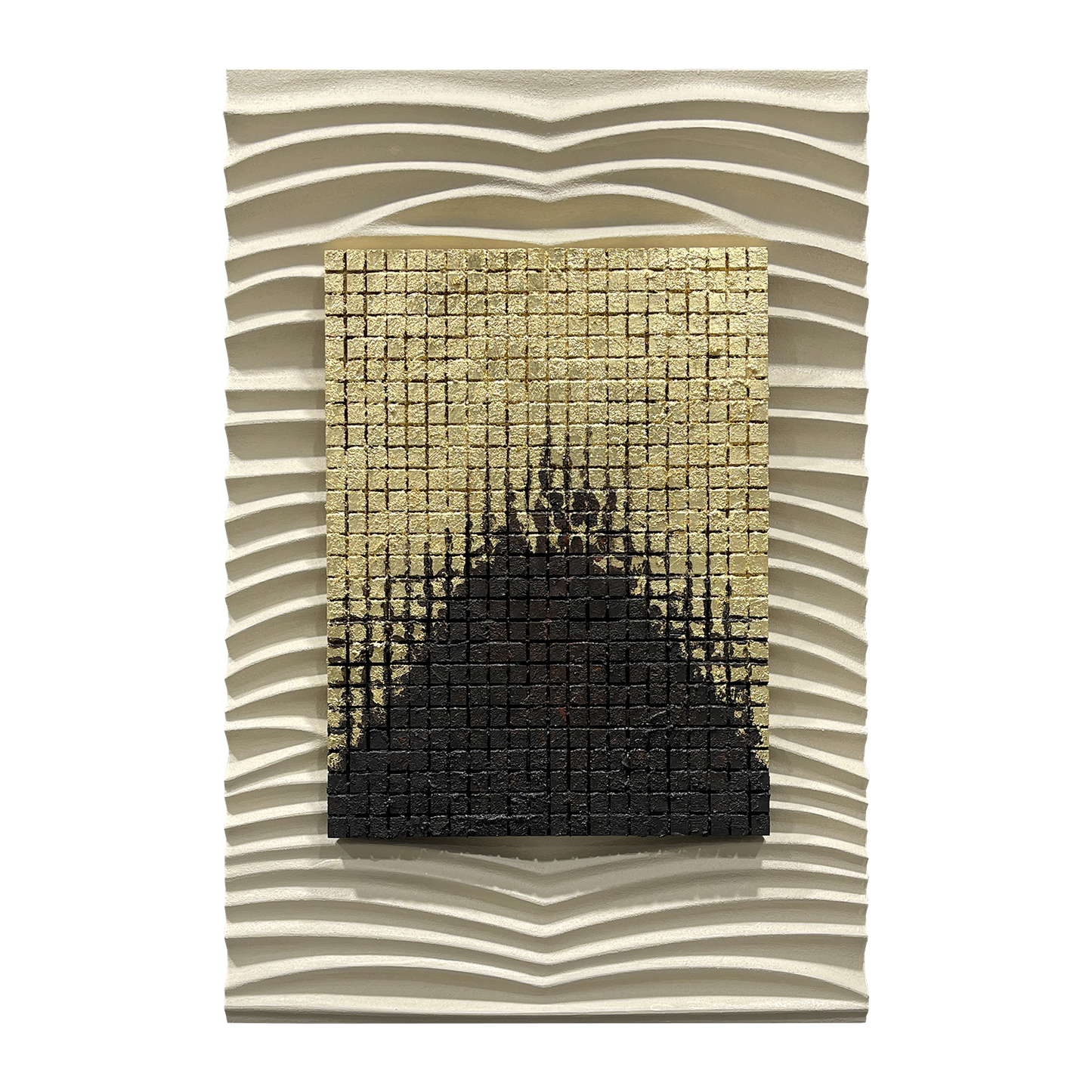 Gold Core Ripple Wall Relief